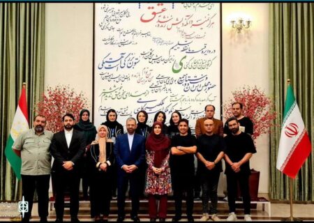 دیدار معاون امورهنری و هنرمندان بجنوردی با سفیر ایران در تاجیکستان